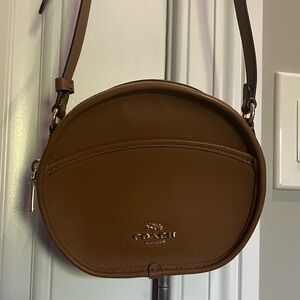 Coach Brown Leather Canteen Crossbody Bag